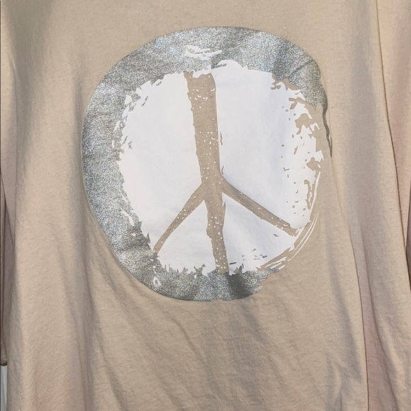 Camo Cargo Pants with beige peace shirt set (2pieces) XL - Picture 3 of 7